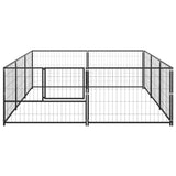 Hondenkennel 6 m² staal zwart - AllerleiShop