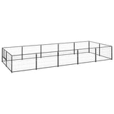 Hondenkennel 10 m² staal zwart - AllerleiShop