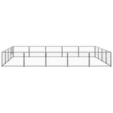 Hondenkennel 20 m² staal zwart - AllerleiShop