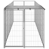 Hondenkennel 4,84 m² staal zilverkleurig - AllerleiShop