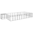 Hondenkennel 22,99 m² staal zwart - AllerleiShop