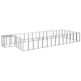 Hondenkennel 26,62 m² staal zwart - AllerleiShop