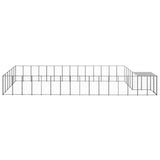 Hondenkennel 26,62 m² staal zwart - AllerleiShop