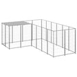 Hondenkennel 4,84 m² staal zilverkleurig - AllerleiShop