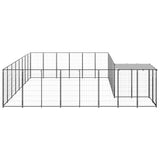 Hondenkennel 15,73 m² staal zwart - AllerleiShop