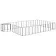 Hondenkennel 30,25 m² staal zwart - AllerleiShop