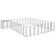 Hondenkennel 25,41 m² staal zwart - AllerleiShop