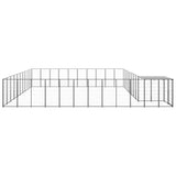 Hondenkennel 31,46 m² staal zwart - AllerleiShop