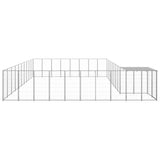 Hondenkennel 25,41 m² staal zilverkleurig - AllerleiShop