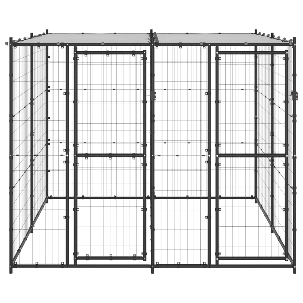 Hondenkennel met dak 4,84 m² - AllerleiShop