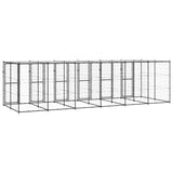 Hondenkennel met dak 14,52 m² staal - AllerleiShop