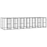 Hondenkennel met dak 16,94 m² staal - AllerleiShop