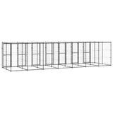 Hondenkennel met dak 16,94 m² staal - AllerleiShop