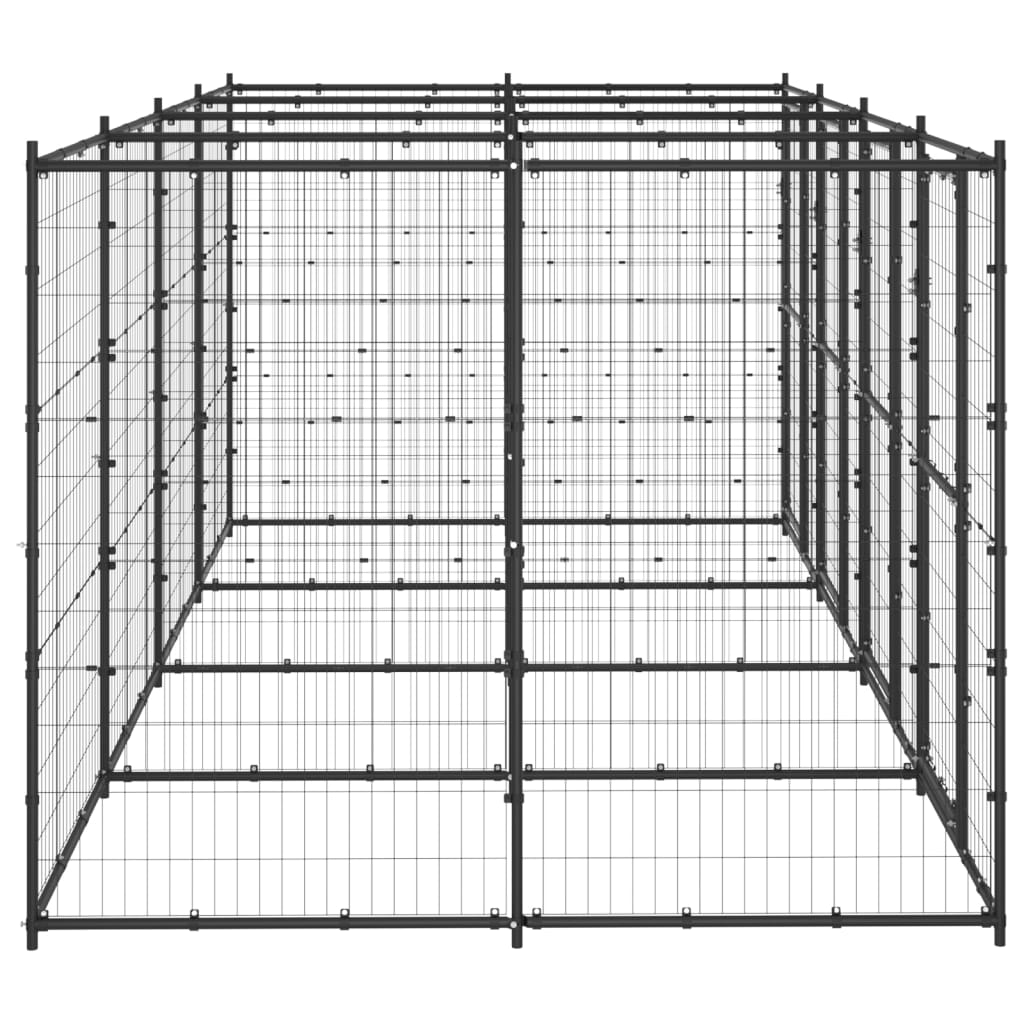 Hondenkennel 9,68 m² staal - AllerleiShop