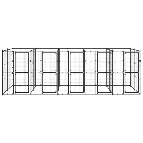 Hondenkennel 12,1 m² staal - AllerleiShop