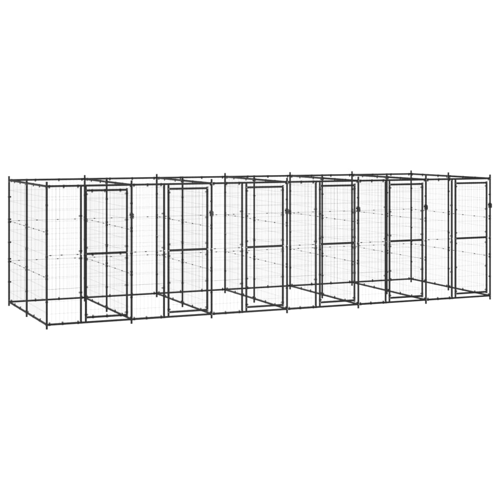 Hondenkennel 14,52 m² staal - AllerleiShop