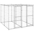 Hondenkennel met dak 4,84 m² gegalvaniseerd staal - AllerleiShop