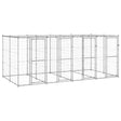 Hondenkennel met dak 9,68 m² gegalvaniseerd staal - AllerleiShop