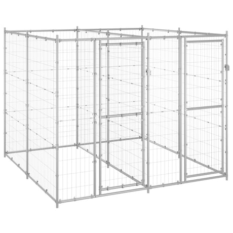 Hondenkennel 4,84 m² gegalvaniseerd staal - AllerleiShop