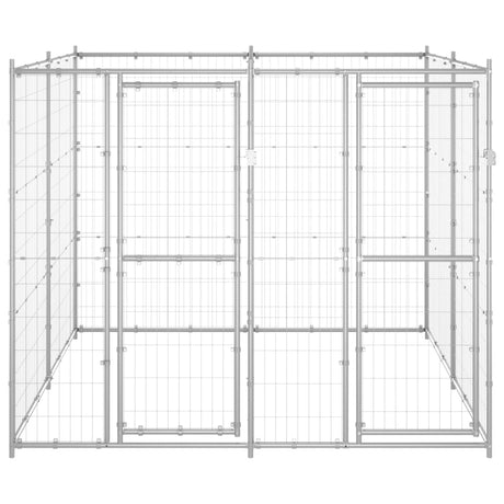 Hondenkennel 4,84 m² gegalvaniseerd staal - AllerleiShop