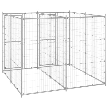 Hondenkennel 4,84 m² gegalvaniseerd staal - AllerleiShop