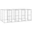 Hondenkennel 9,68 m² gegalvaniseerd staal - AllerleiShop