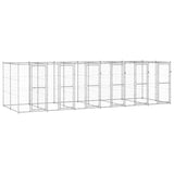 Hondenkennel 14,52 m² gegalvaniseerd staal - AllerleiShop