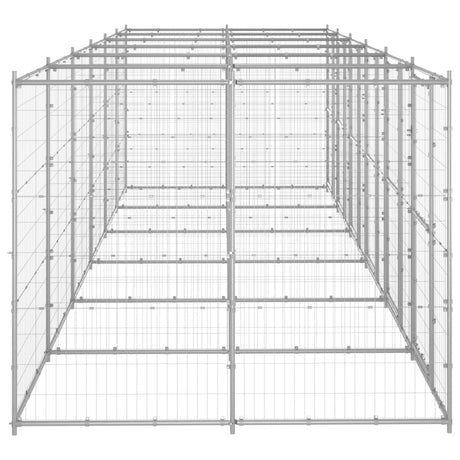 Hondenkennel 14,52 m² gegalvaniseerd staal - AllerleiShop