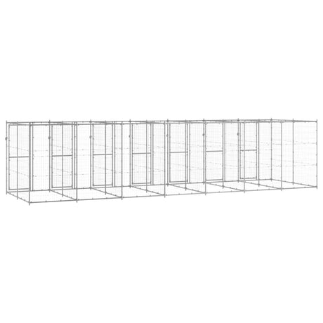 Hondenkennel 16,94 m² gegalvaniseerd staal - AllerleiShop