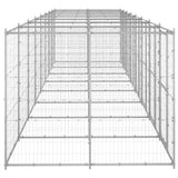 Hondenkennel 19,36 m² gegalvaniseerd staal - AllerleiShop