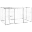 Hondenkennel met dak 7,26 m² gegalvaniseerd staal - AllerleiShop