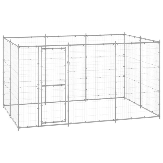 Hondenkennel 7,26 m² gegalvaniseerd staal - AllerleiShop