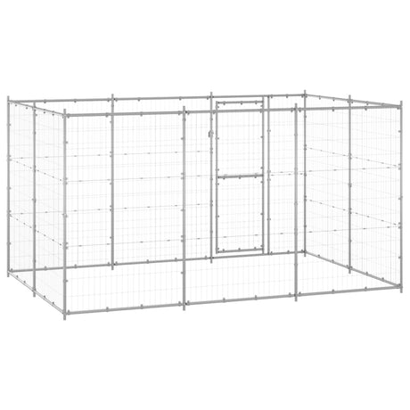 Hondenkennel 7,26 m² gegalvaniseerd staal - AllerleiShop