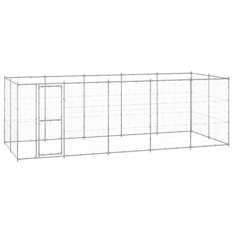 Hondenkennel 12,1 m² gegalvaniseerd staal - AllerleiShop