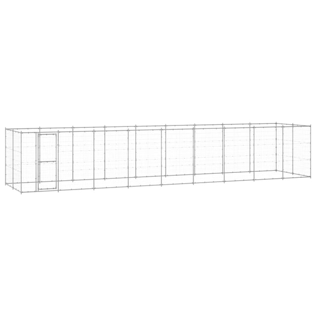 Hondenkennel 21,78 m² gegalvaniseerd staal - AllerleiShop