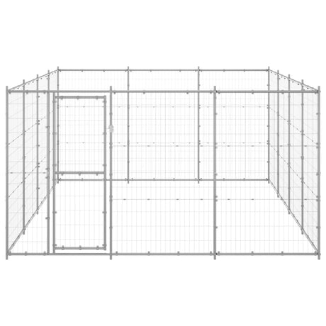 Hondenkennel 14,52 m² gegalvaniseerd staal - AllerleiShop