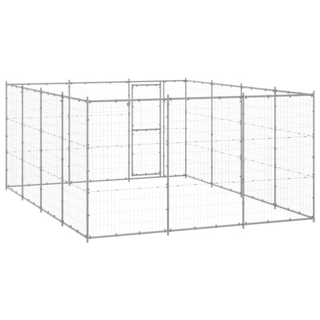 Hondenkennel 14,52 m² gegalvaniseerd staal - AllerleiShop