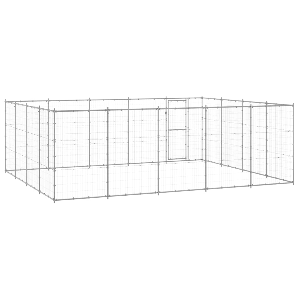 Hondenkennel 24,2 m² gegalvaniseerd staal - AllerleiShop