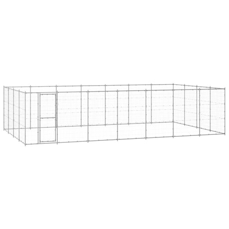 Hondenkennel 33,88 m² gegalvaniseerd staal - AllerleiShop