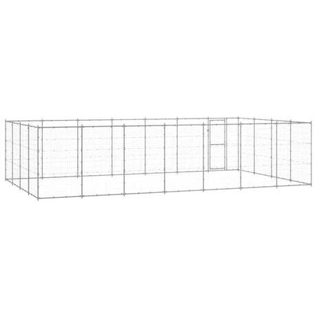 Hondenkennel 33,88 m² gegalvaniseerd staal - AllerleiShop