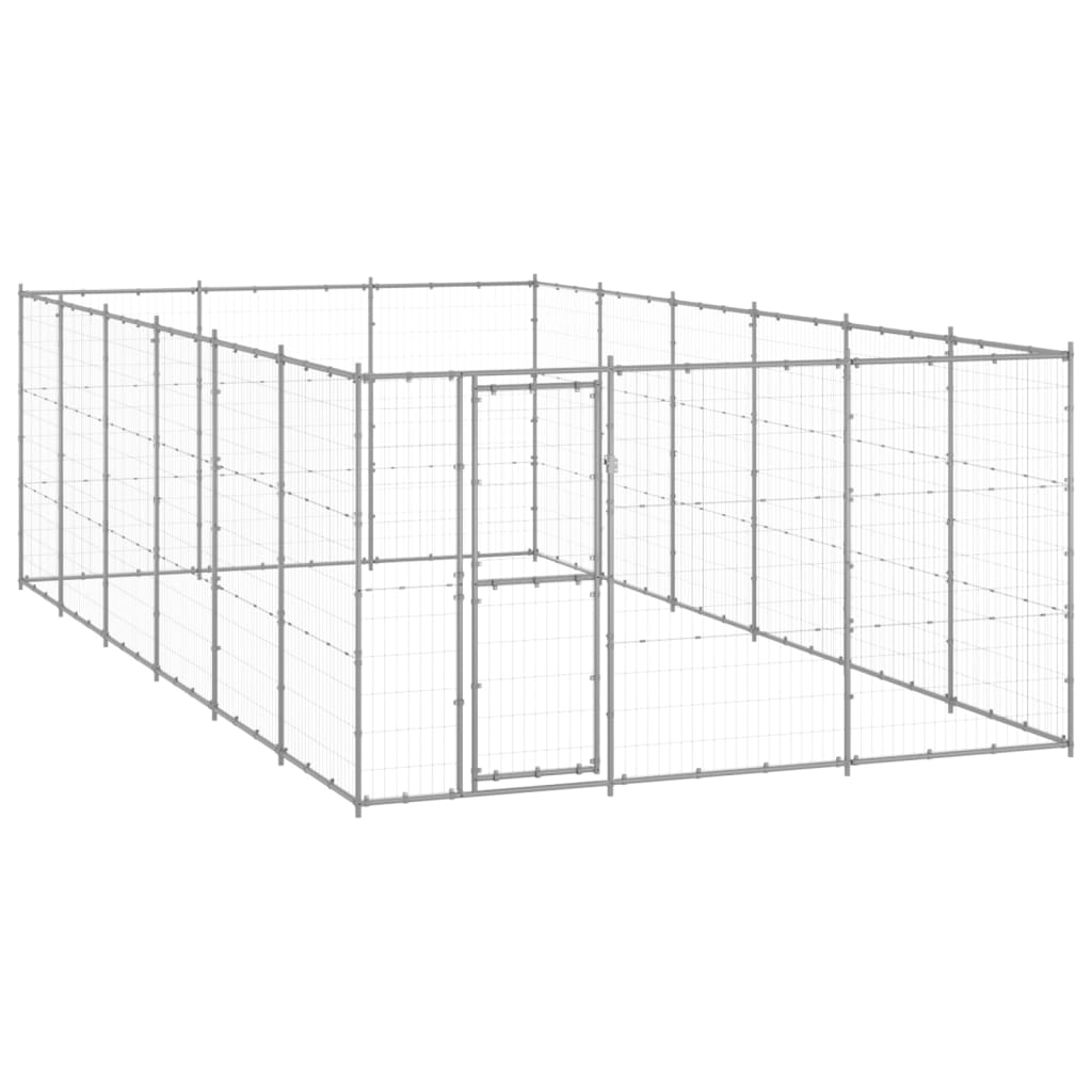 Hondenkennel 21,78 m² gegalvaniseerd staal - AllerleiShop