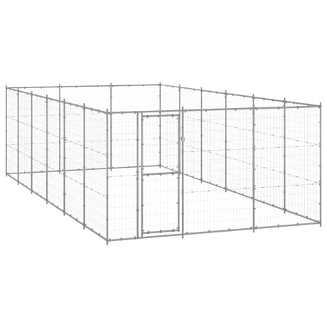 Hondenkennel 21,78 m² gegalvaniseerd staal - AllerleiShop