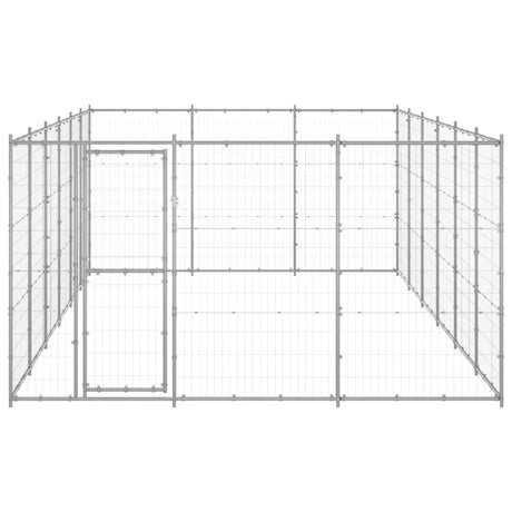 Hondenkennel 21,78 m² gegalvaniseerd staal - AllerleiShop