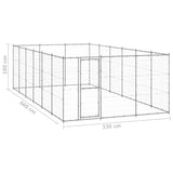 Hondenkennel 21,78 m² gegalvaniseerd staal - AllerleiShop