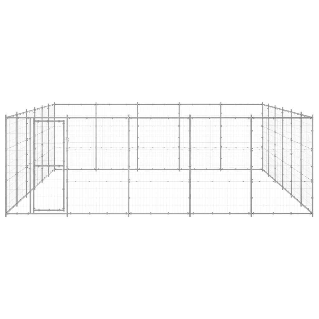 Hondenkennel 36,3 m² gegalvaniseerd staal - AllerleiShop