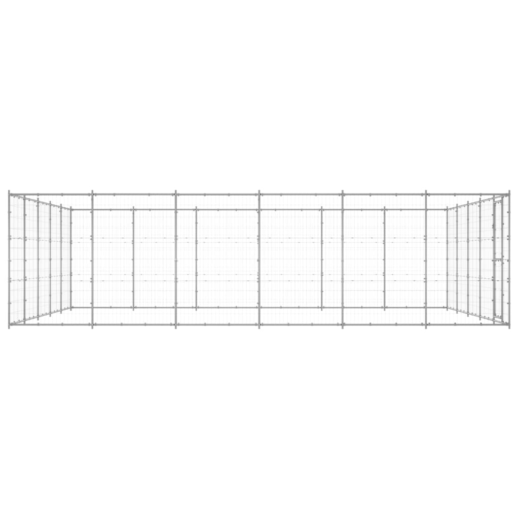 Hondenkennel 36,3 m² gegalvaniseerd staal - AllerleiShop