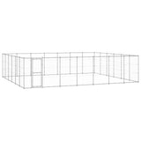 Hondenkennel 50,82 m² gegalvaniseerd staal - AllerleiShop