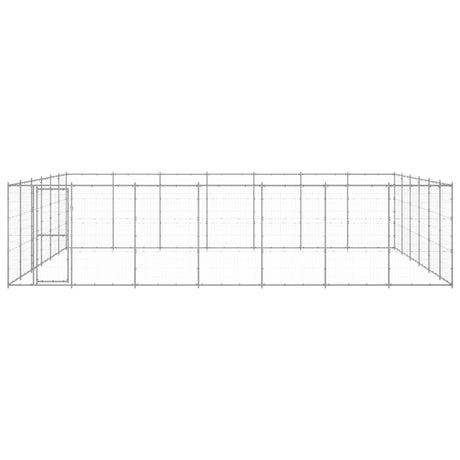 Hondenkennel 50,82 m² gegalvaniseerd staal - AllerleiShop