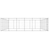 Hondenkennel 50,82 m² gegalvaniseerd staal - AllerleiShop