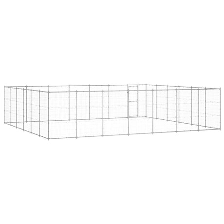 Hondenkennel 50,82 m² gegalvaniseerd staal - AllerleiShop